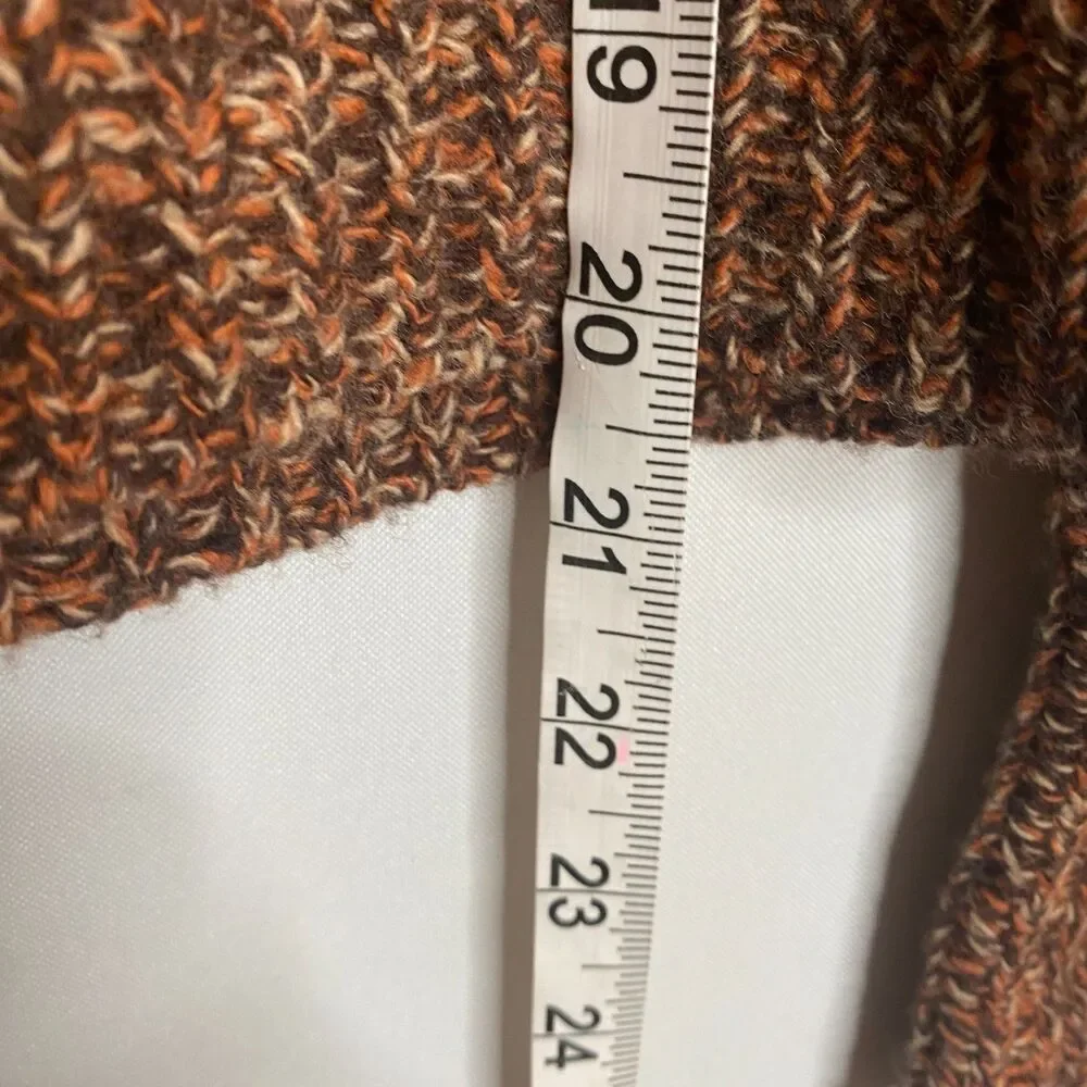 Express Merino Wool Sweater Long Bell Sleeve Ribbed Waist Size S